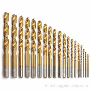 Titanium Coated HSS Drill Bit สำหรับโลหะ